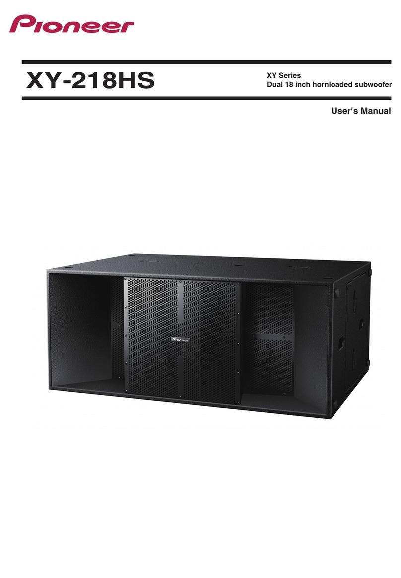 Pioneer XY-218HS user manual