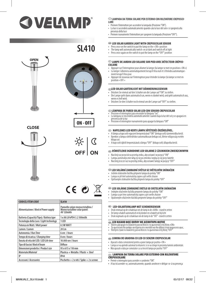 VELAMP SL410 User manual