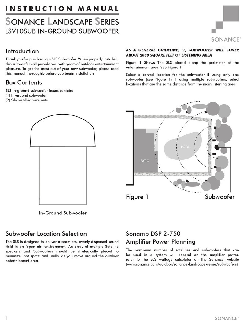 Sonance Landscape LSV10SUB User manual