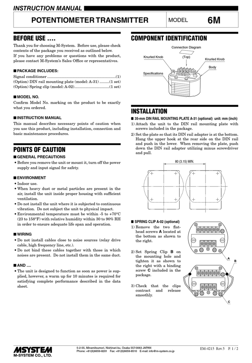 M-system 6M User manual