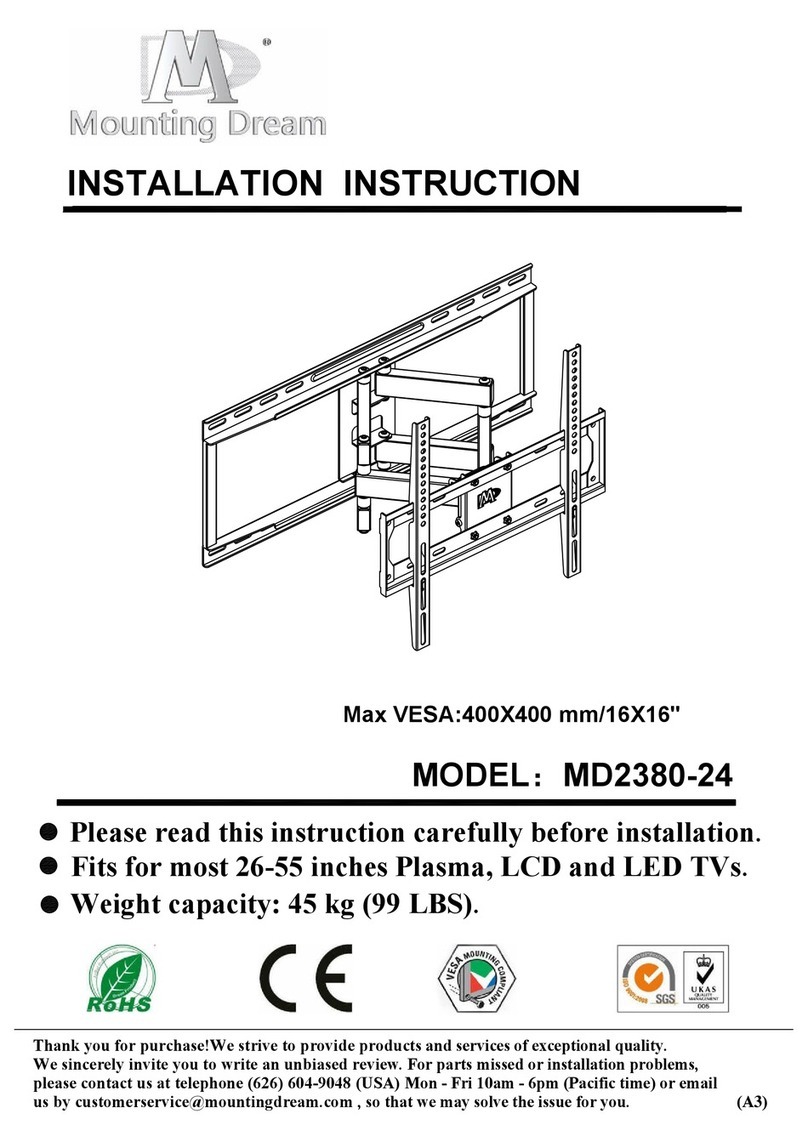 Mounting Dream MD2380-24 Installation instruction