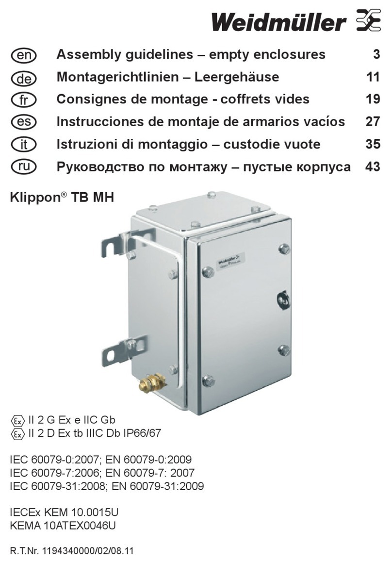 Weidmüller Klippon TB MH Assembly guidelines Weidmüller Klippon TB MH Assembly guidelines