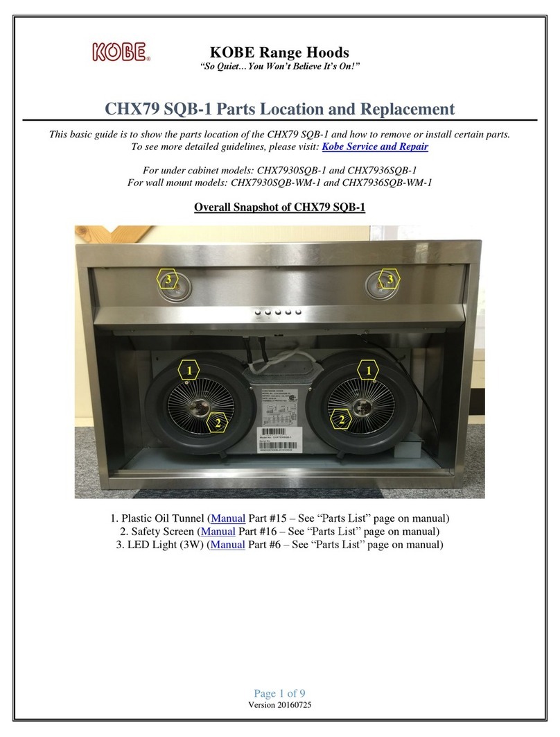 KOBE CHX79 User manual