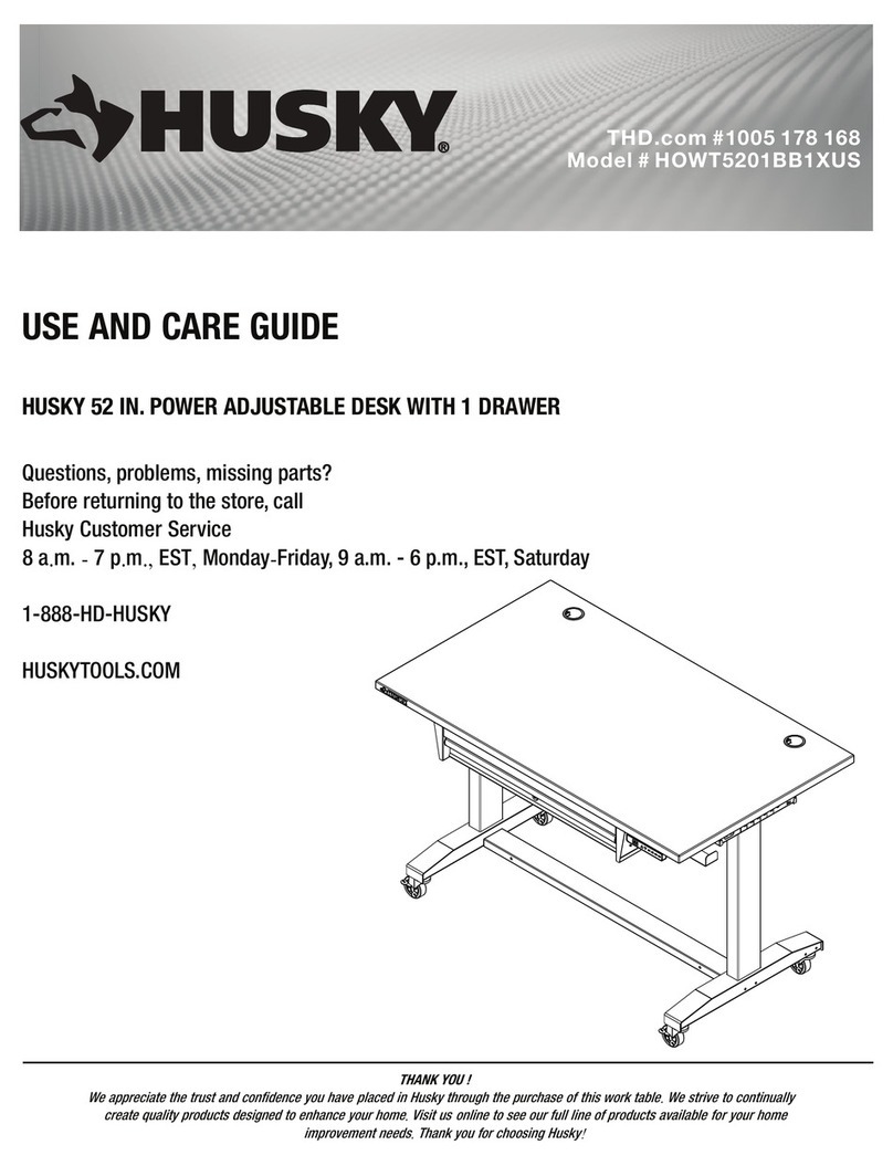 Husky HOWT5201BB1XUS Use and care guide