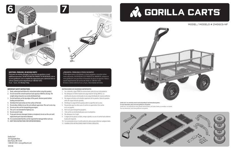 Gorilla Carts 2140GCG-NF User manual