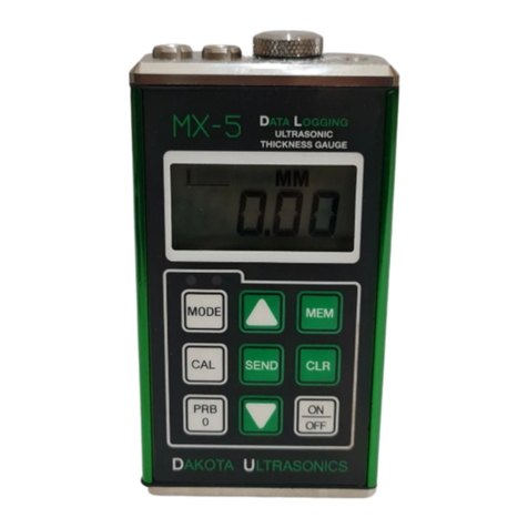 DAKOTA ULTRASONICS MX-5 DL User manual