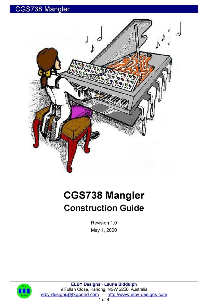 Elby Designs CGS738 Construction guide