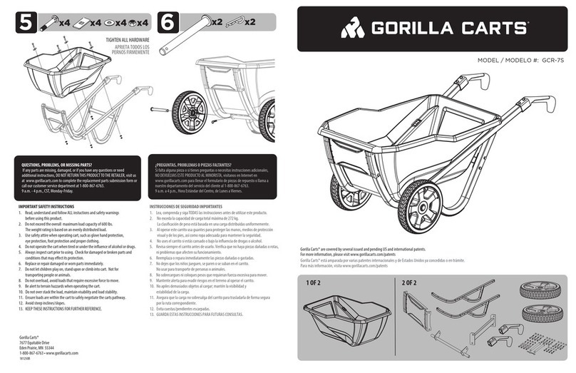 Gorilla Carts GCR-7S quick start guide