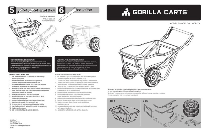 Gorilla Carts GCR-7X User manual