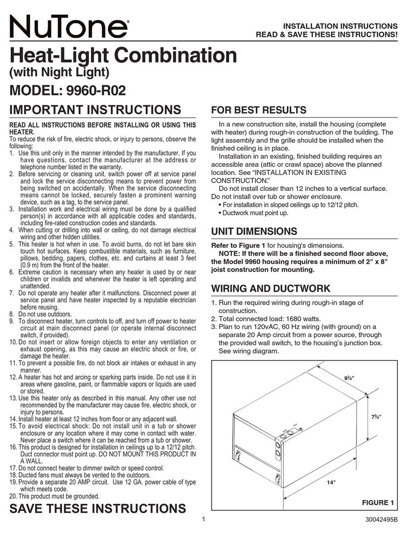 NuTone 9960-R02 installation instructions