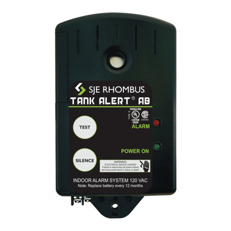 SJE Rhombus TANK ALERT AB installation instructions