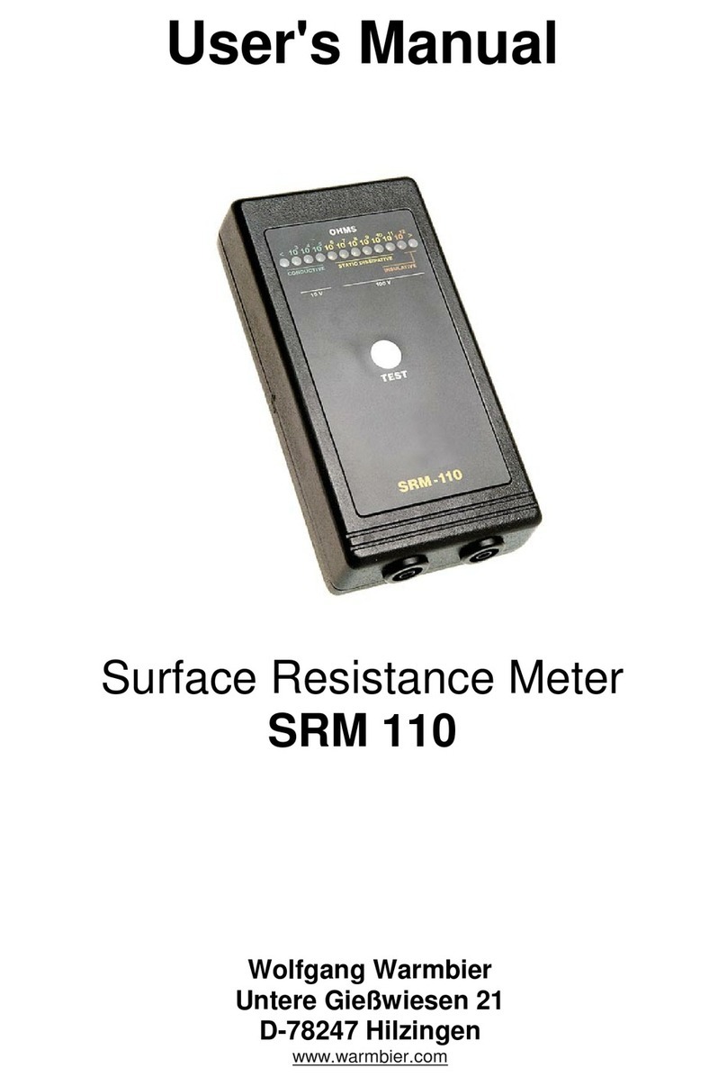 Warmbier SRM 110 User manual