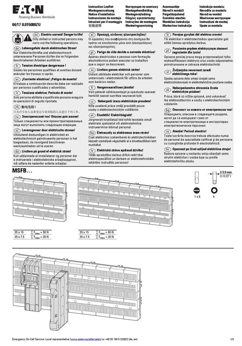 Eaton MSFB Series Manual