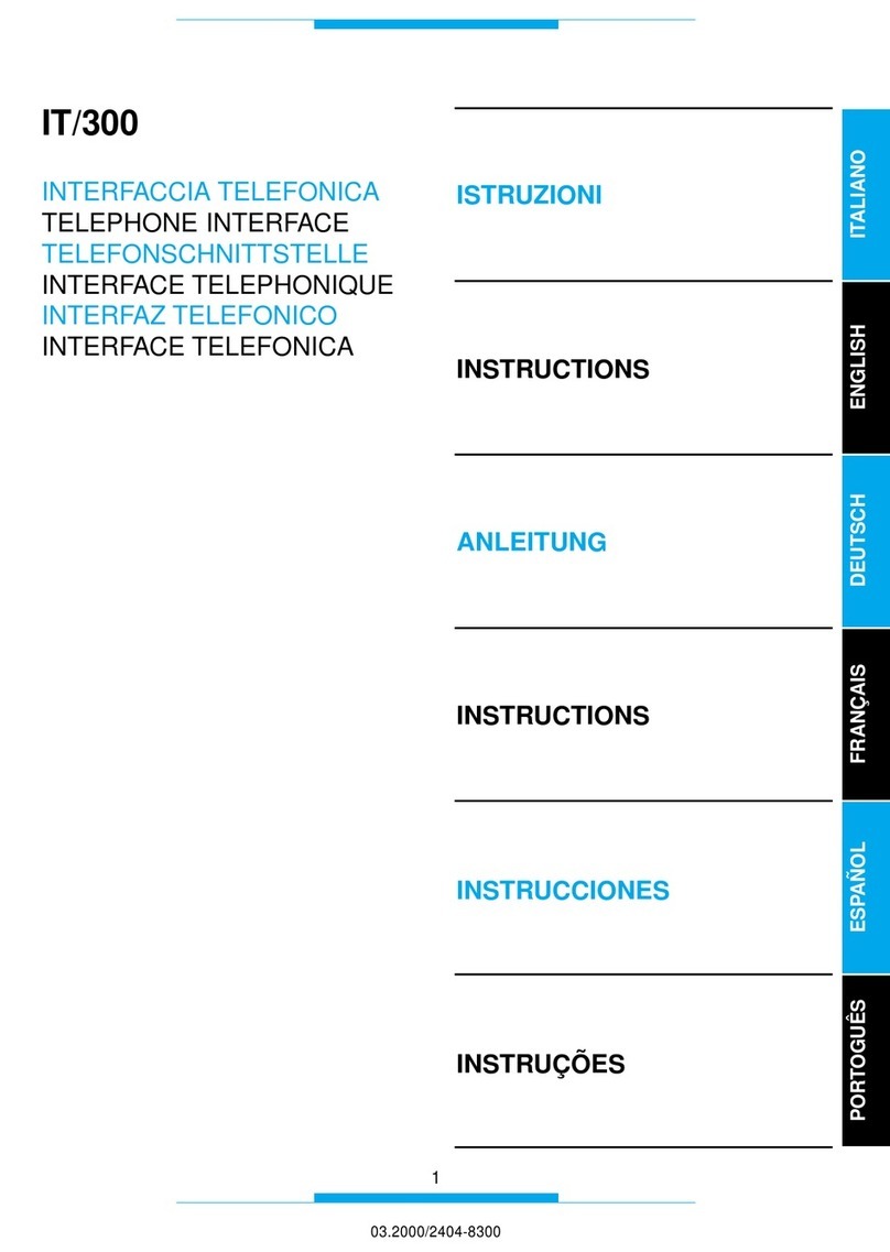 Bpt IT/300 instructions