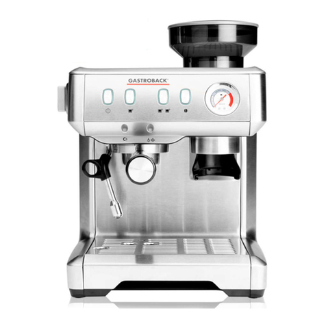 Gastroback Design Espresso Advanced Barista Edition User manual