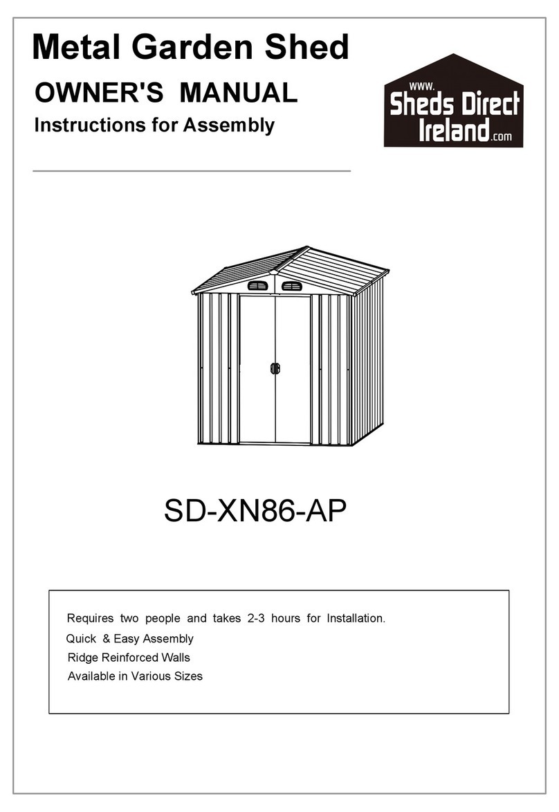 Sheds Direct Ireland SD-XN86-AP owner's manual