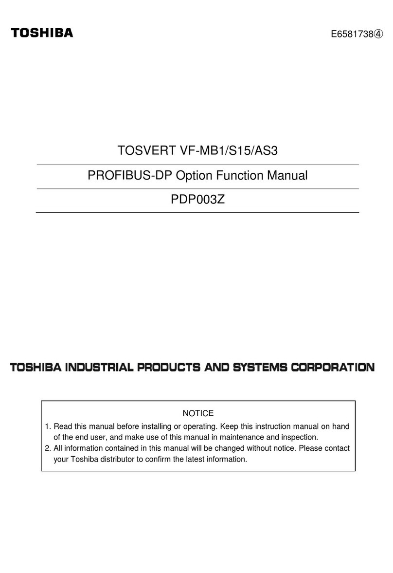 Toshiba TOSVERT VF-MB1 Parts list manual