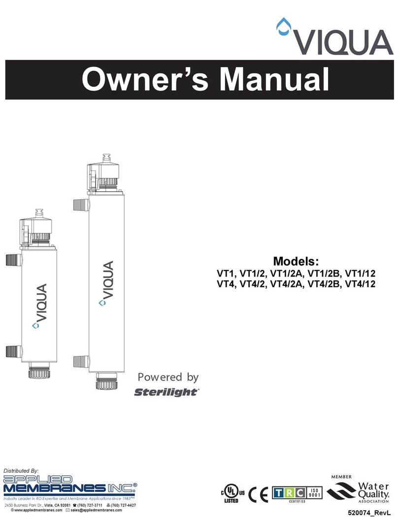 Viqua Sterilight VT1/12 owner's manual Viqua Sterilight VT1/12 owner's manual