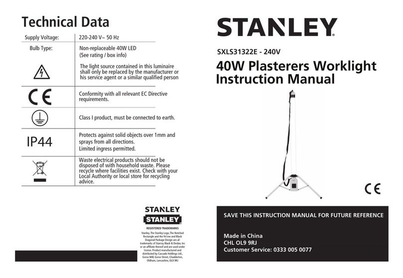Stanley SXLS31322E User manual Stanley SXLS31322E User manual