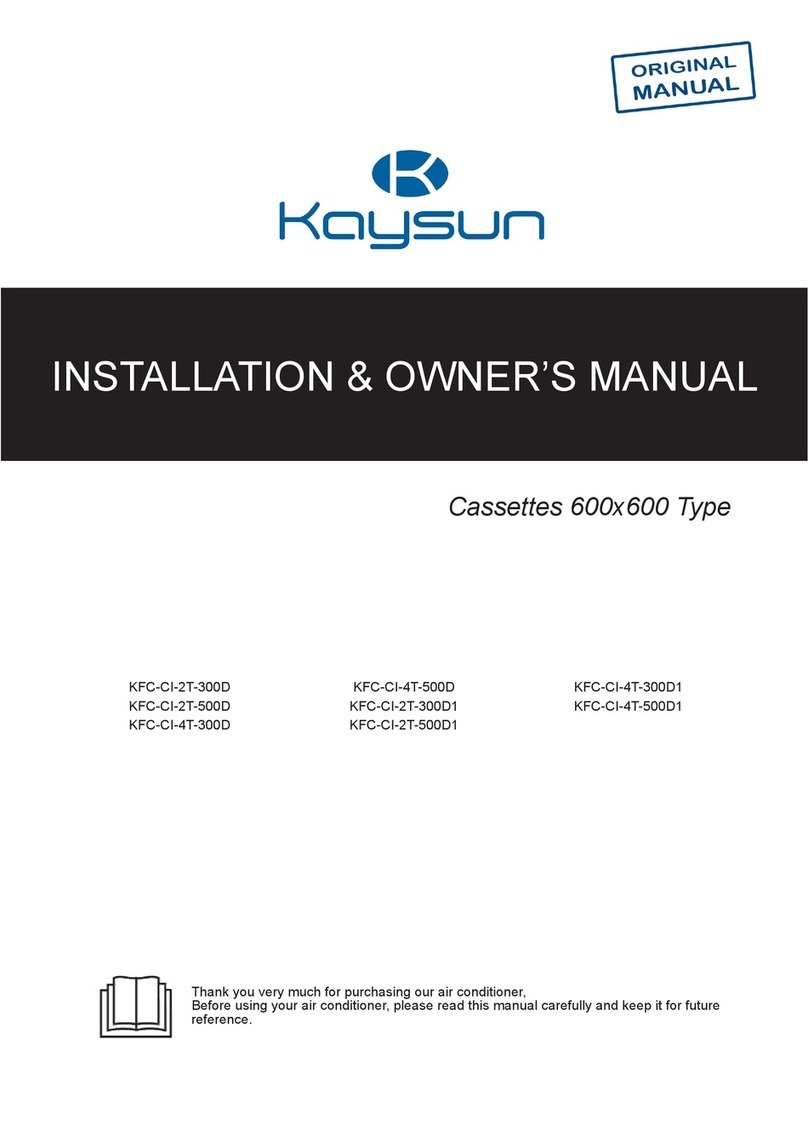 Kaysun KFC-CI-2T-300D Operating instructions