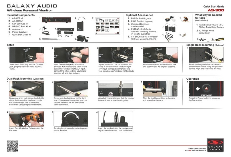 Galaxy Audio AS-900T User manual