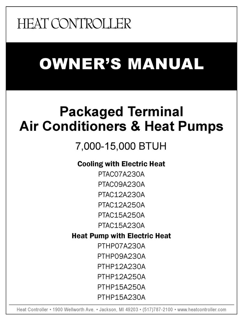 Heat Controller PTAC07A230A User manual