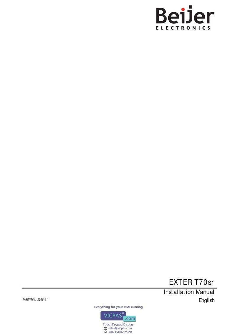 Beijer Electronics EXTER T70sr User manual