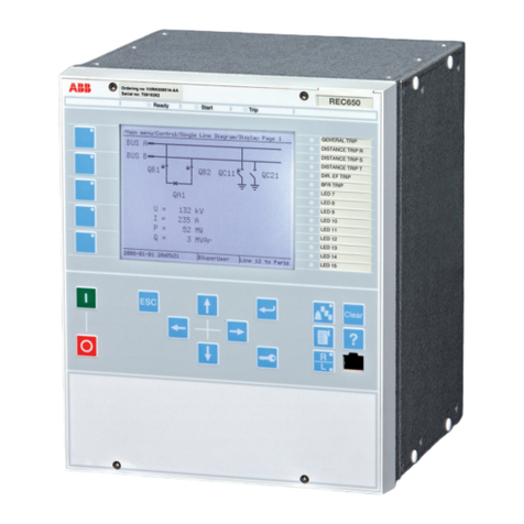 ABB RELION 650 SERIES Quick start guide