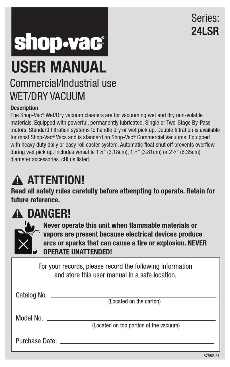 Shop-Vac 24LSR Series user manual