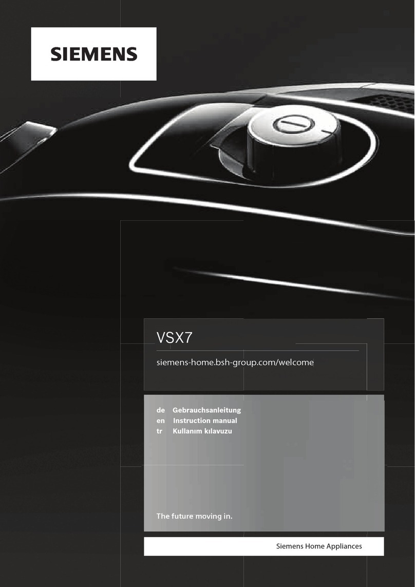 BSH Siemens VSX7 instruction manual