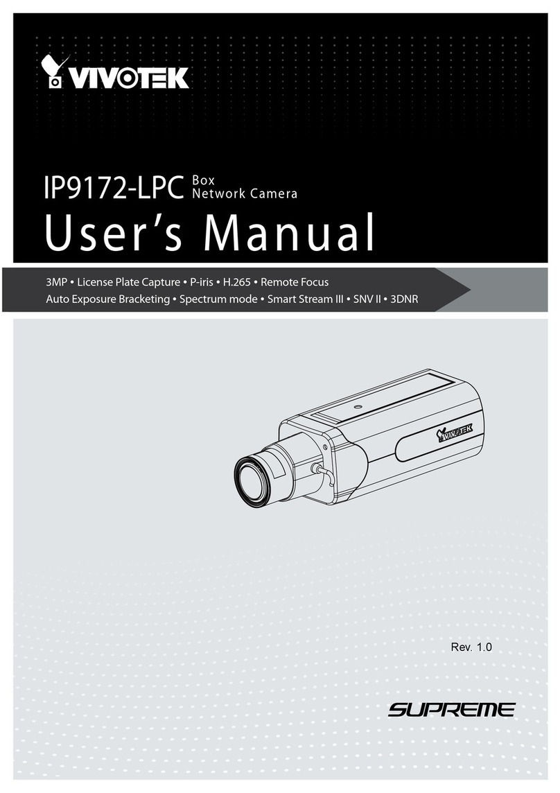Vivotek SUPREME IP9172-LPC User manual