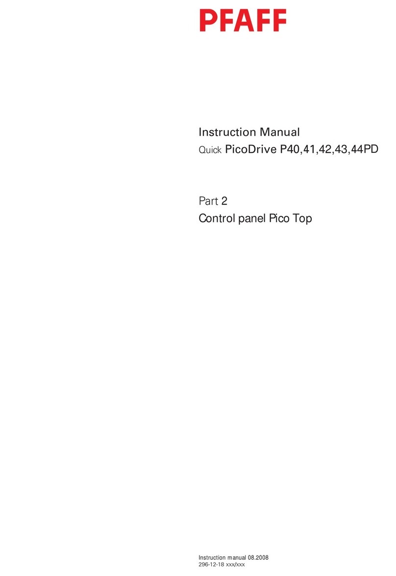 Pfaff PicoDrive P40PD instruction manual