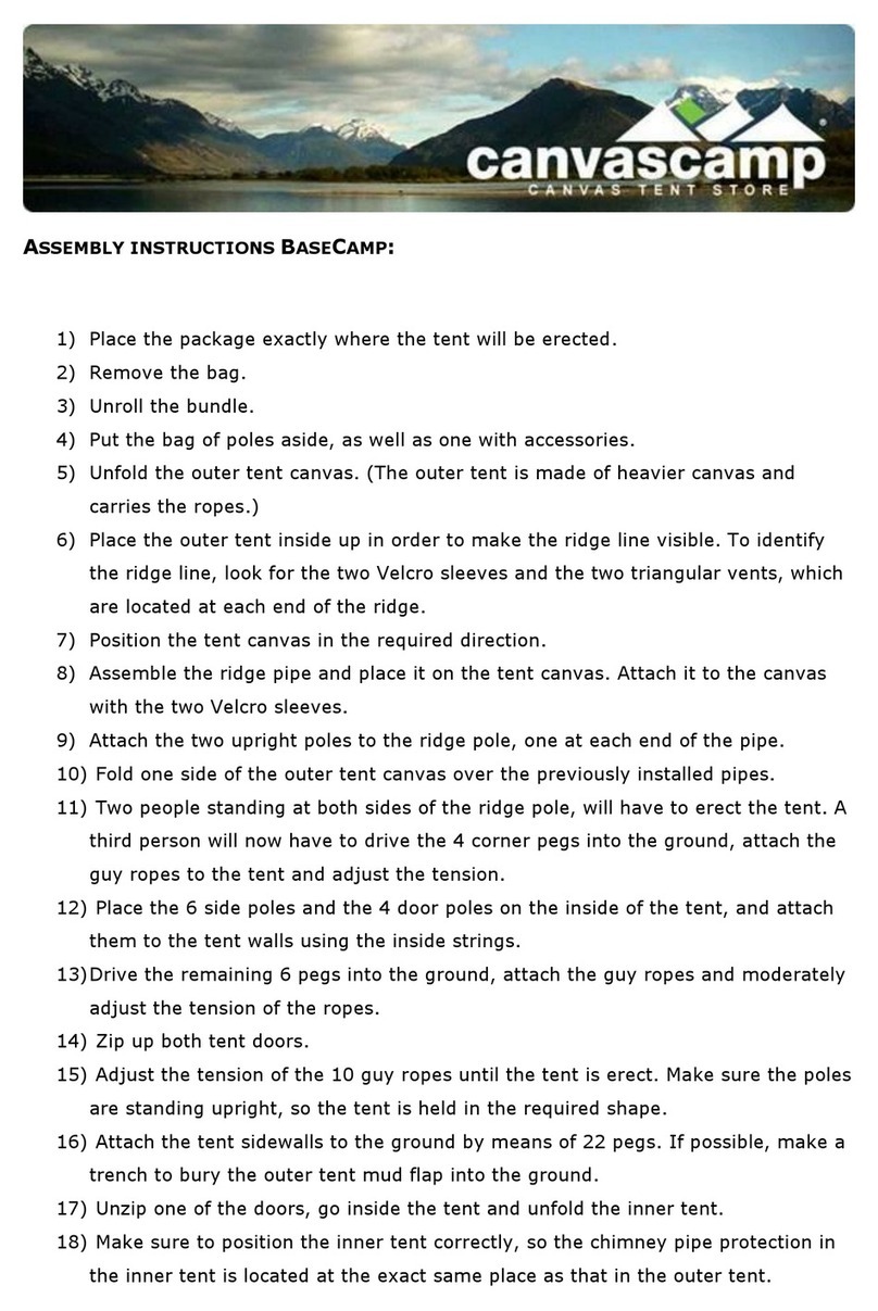 canvascamp BASECAMP Assembly instructions