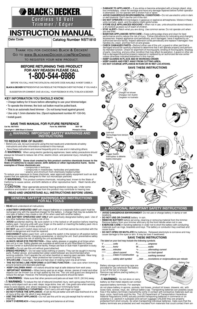 Black & Decker NST1810 User manual