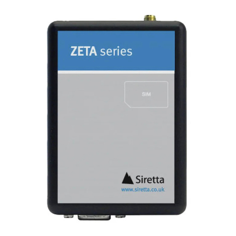 SIRETTA ZETA Series Quick user guide