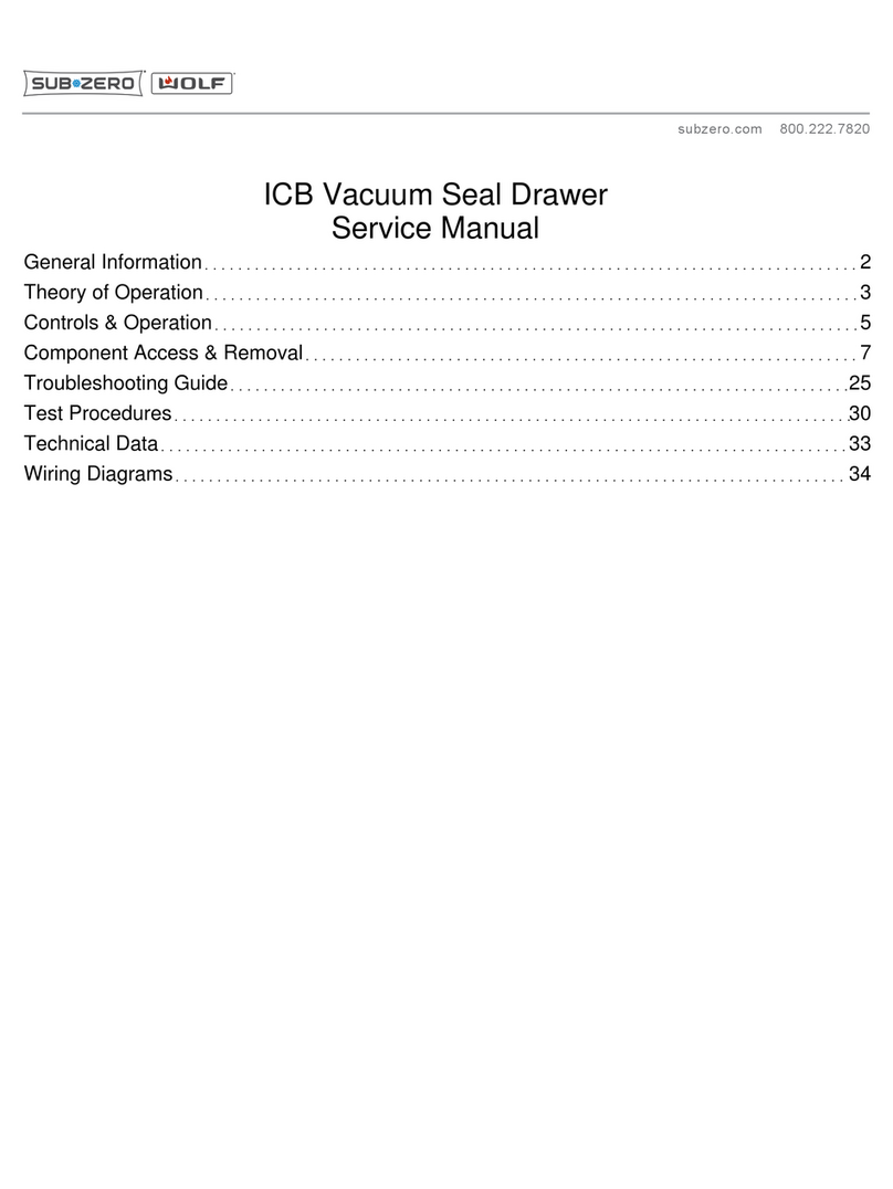 Sub-Zero WOLF ICB Service manual