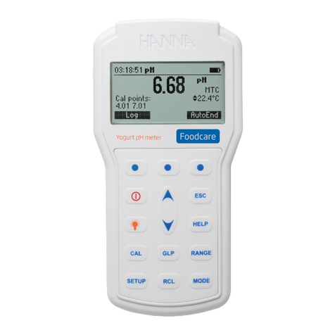 Hanna Instruments HI98164 instruction manual Hanna Instruments HI98164 instruction manual