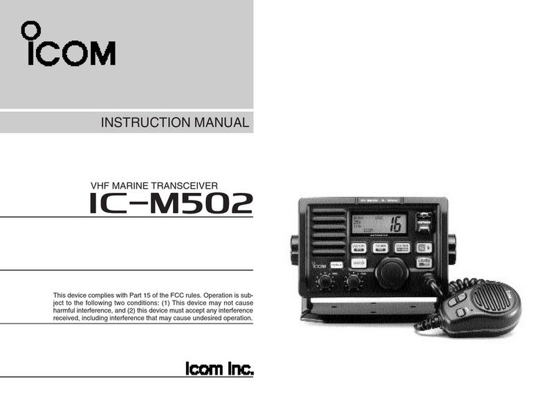 Icom IC-M502 instruction manual