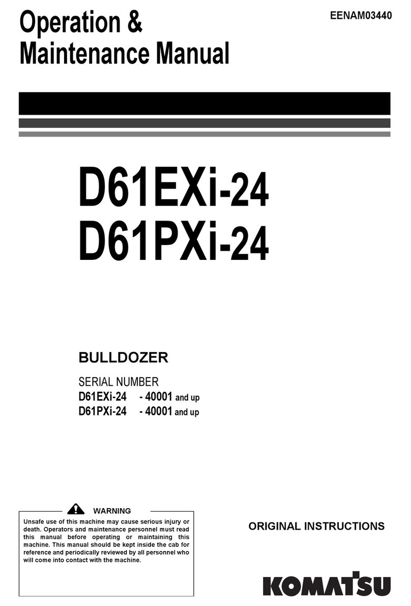 Komatsu D61EXi-24 Operation & maintenance manual Komatsu D61EXi-24 Operation & maintenance manual