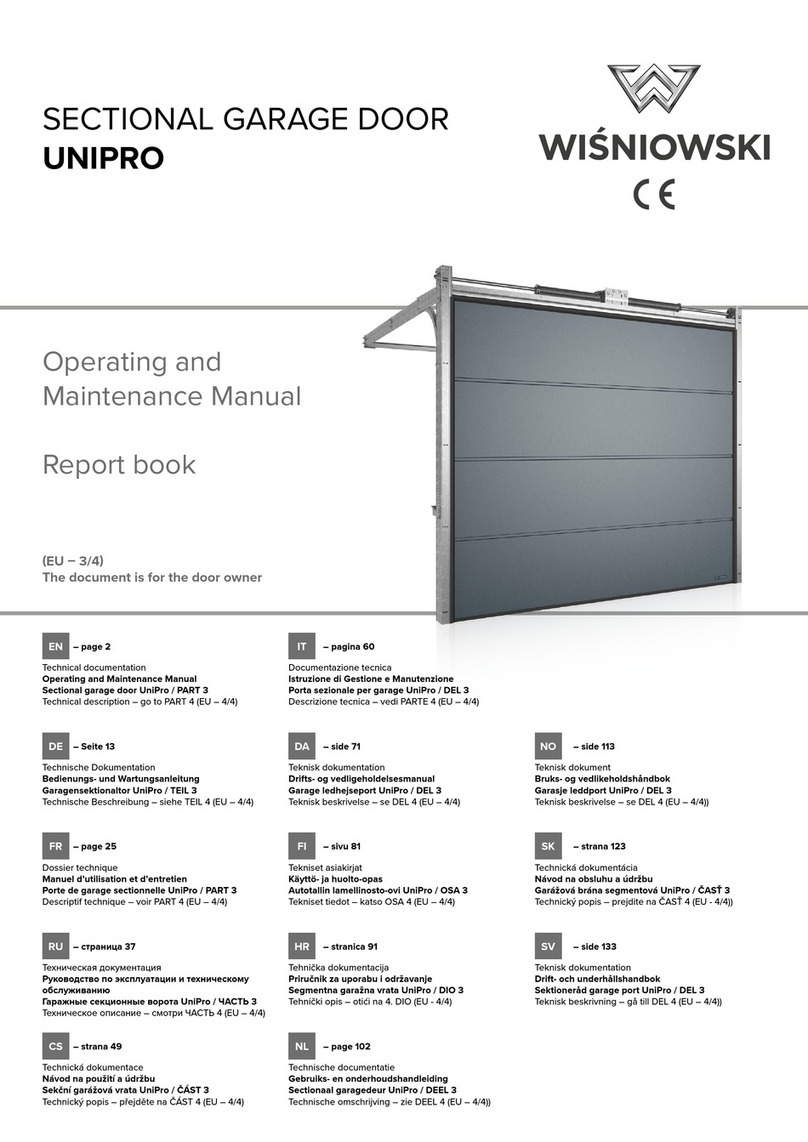 Wisniowski UNIPRO Operating and maintenance manual
