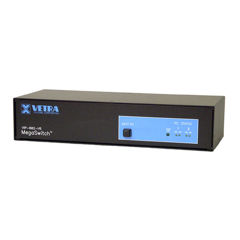 Vetra Systems MegaSwitch VIP- 802-KMV8 Series User instructions Vetra Systems MegaSwitch VIP- 802-KMV8 Series User instructions
