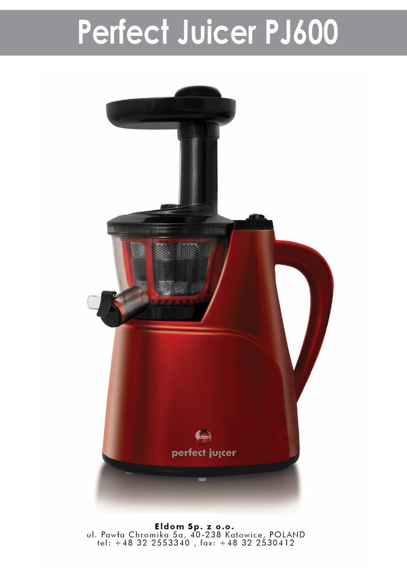 Eldom PJ600 User manual