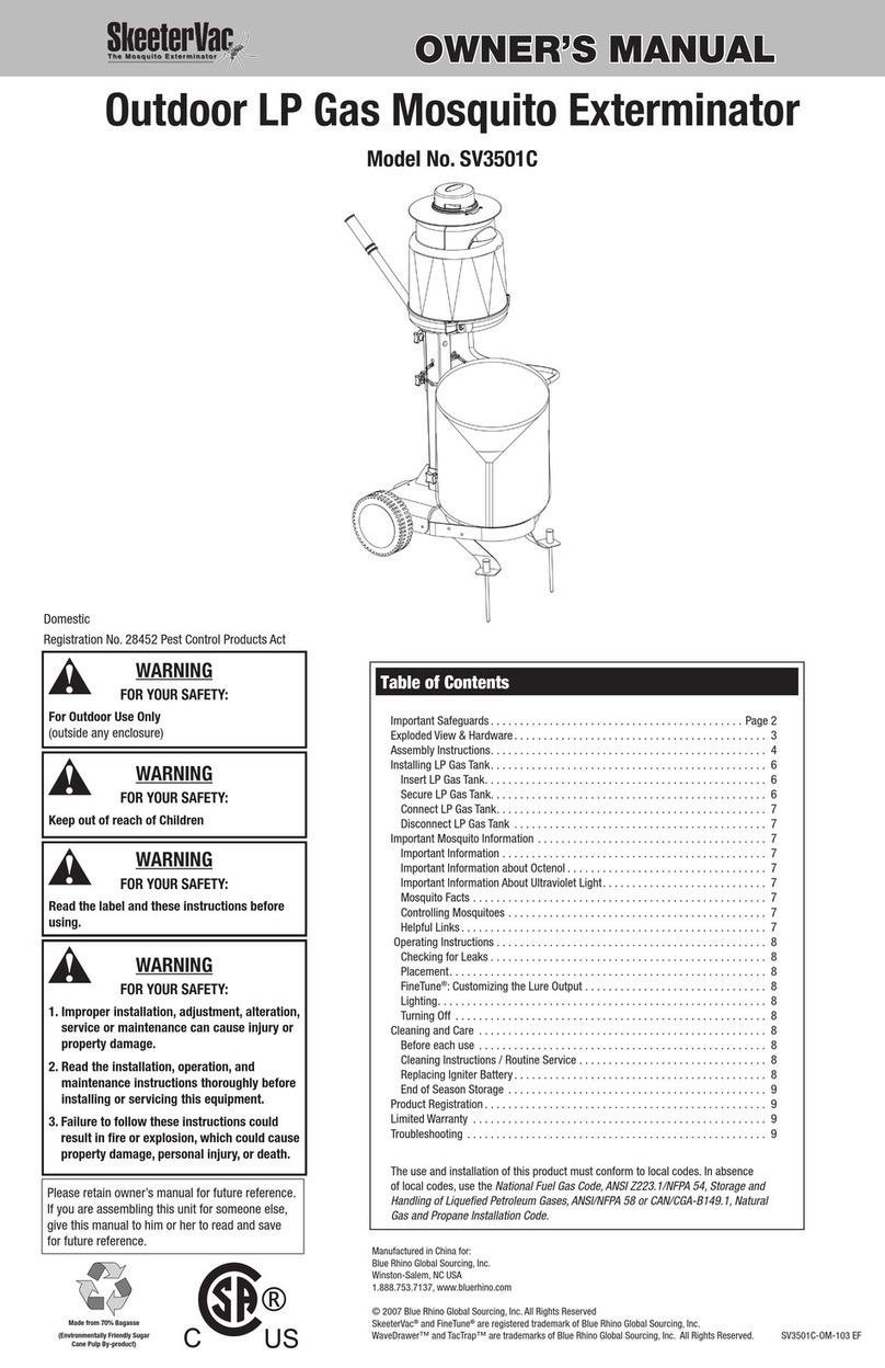 SkeeterVac SV3501C User manual