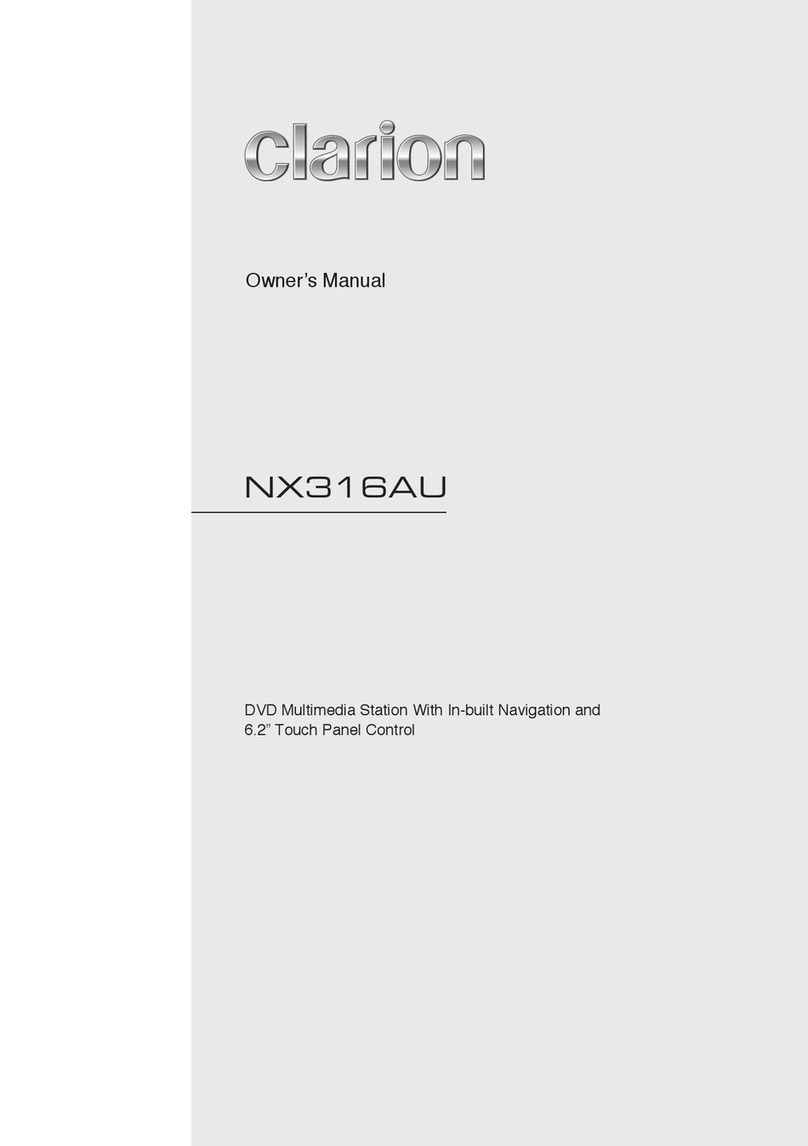 Clarion NX316AU User manual