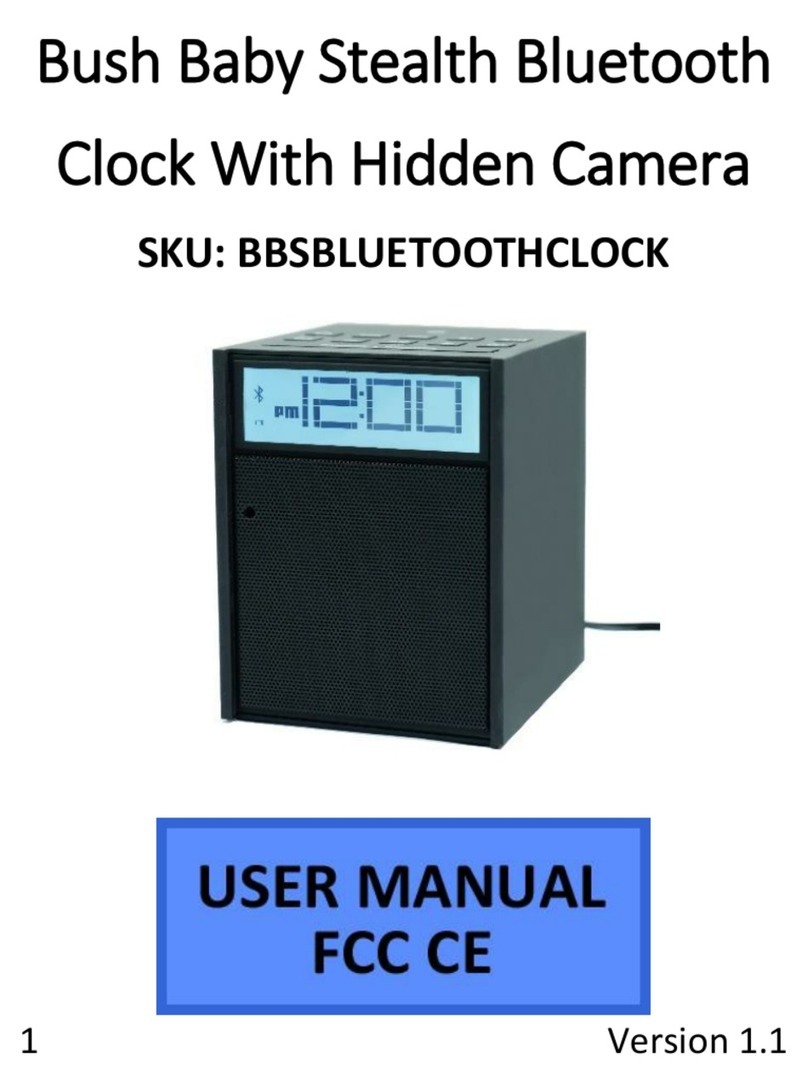 Mini Gadgets BBSBLUETOOTHCLOCK user manual