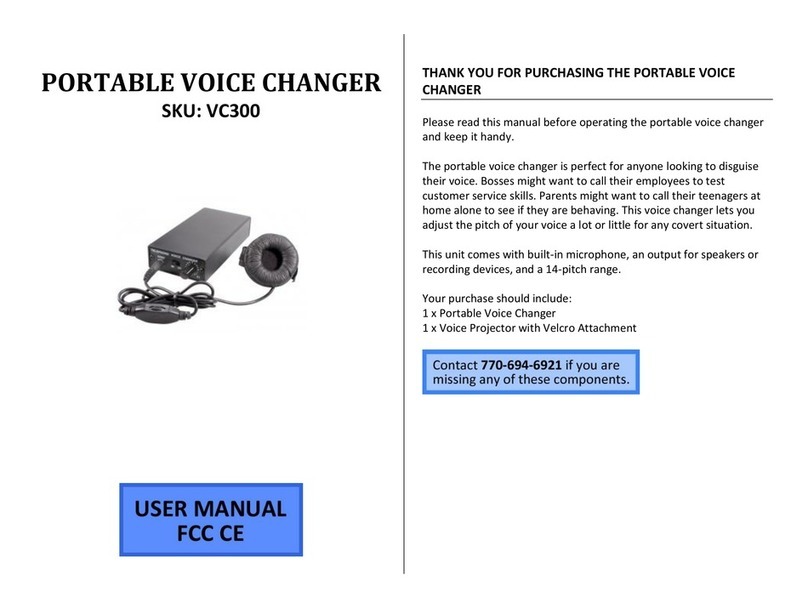 Mini Gadgets VC300 User manual