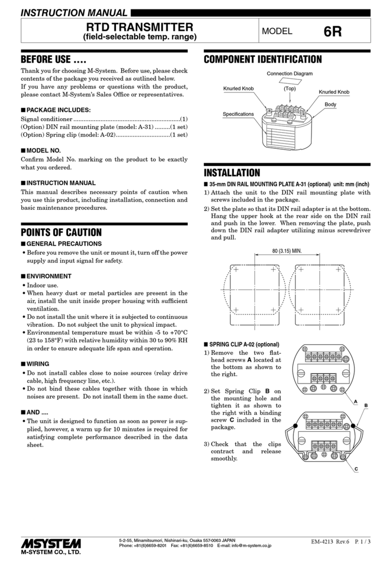 M-system 6R User manual