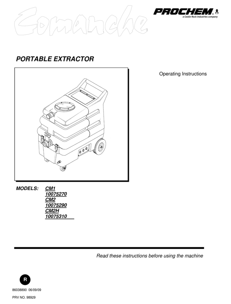 Prochem Comanche CM1 operating instructions Prochem Comanche CM1 operating instructions