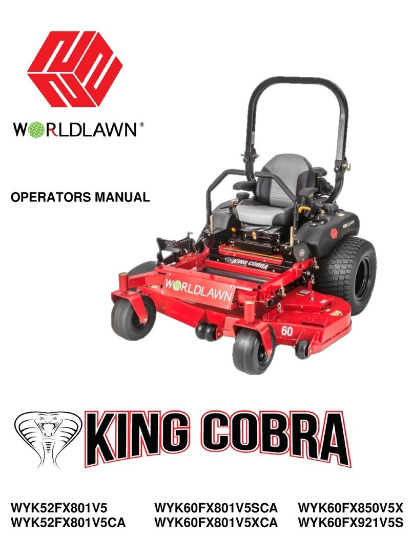 Worldlawn KING COBRA WYK52FX801V5 User manual