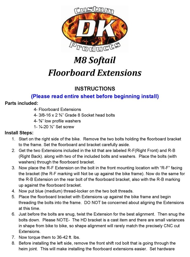 DK Custom DK-SFT-M8-FLB-EXT instructions DK Custom DK-SFT-M8-FLB-EXT instructions